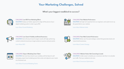 Your marketing challenges solved!